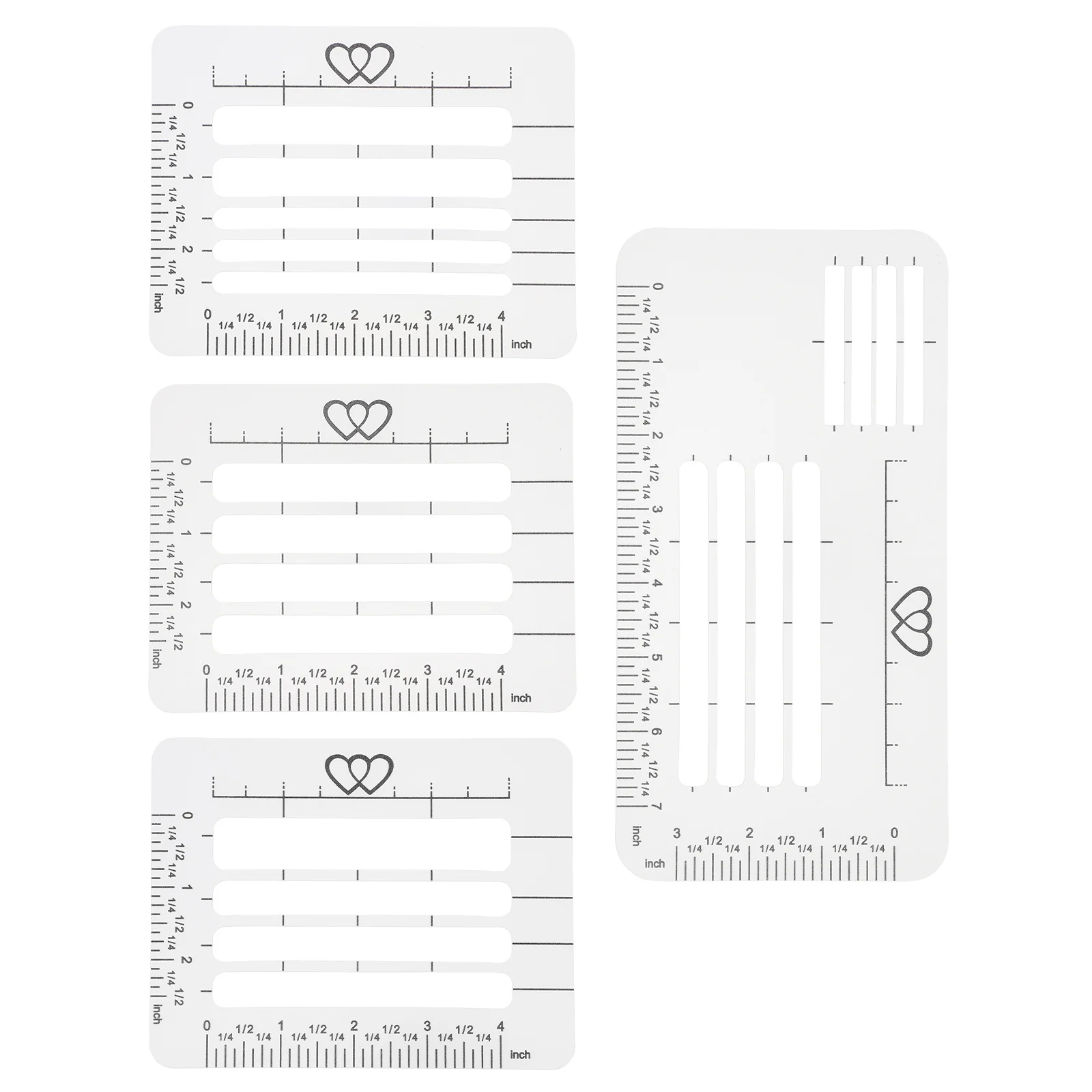 4Pcs Plastic Envelop Making Templates Lettering Stencils for Invitation Cards DIY Greeting Card Writing Guide Lettering Stencils