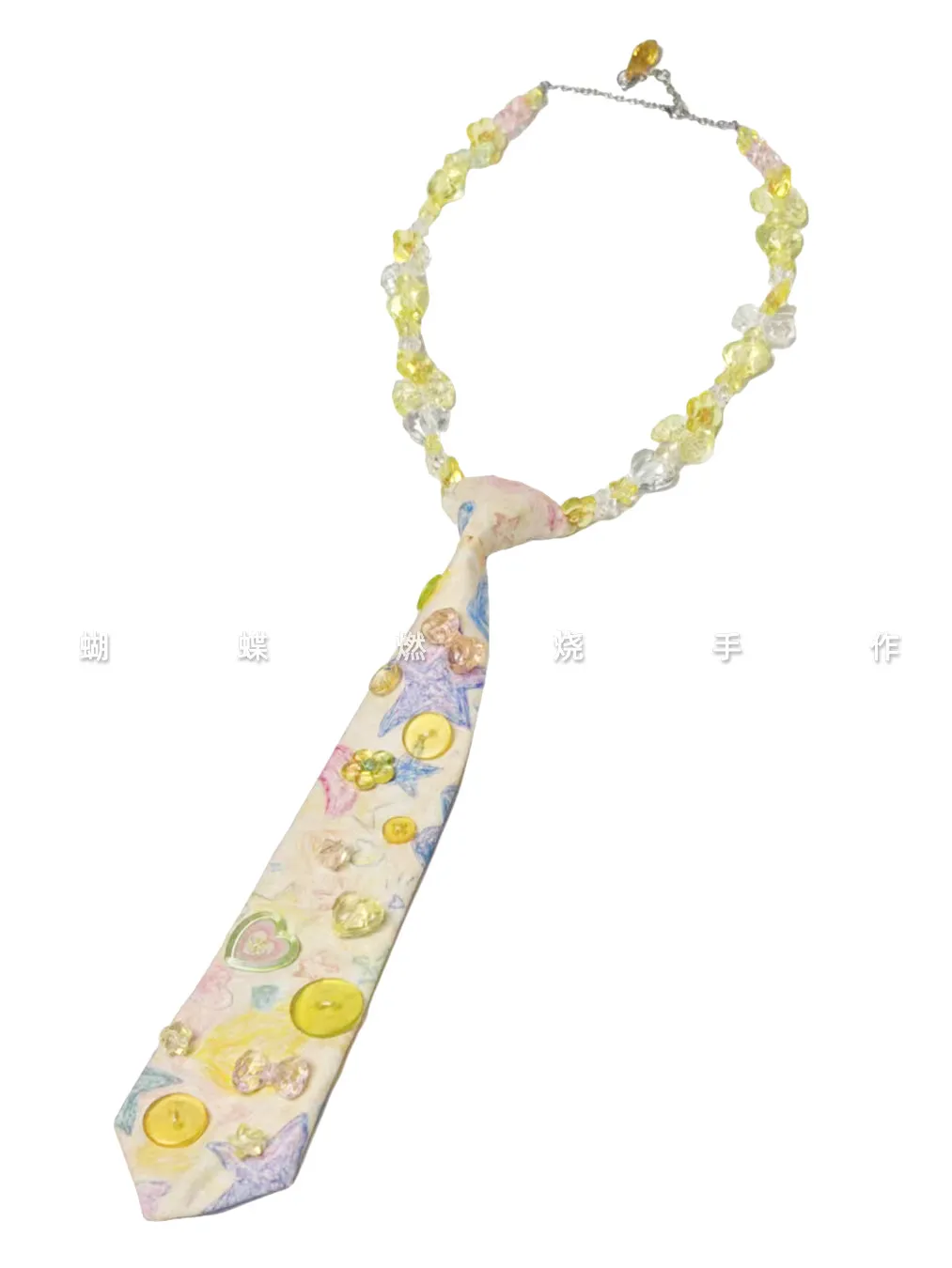 cravate-transparente-y2k-a-motif-graffiti-enfantin-cravate-mignonne-a-etoiles-jaunes-cravate-dopamine