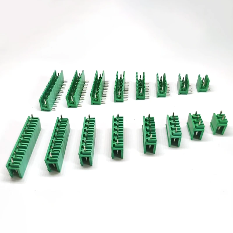 1/5/10PCS 5.08mm 2EDG 2-9Pin PCB Screw Terminal Block Wire Connector 5.08mm Pitch 300V10A Straight Pin/bent needle Plug-in
