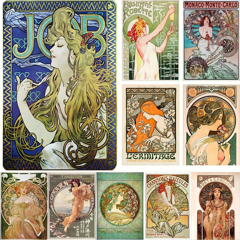

European Retro Canvas Painting Female Portrait Art Canvas Posters and Prints Vintage Wall Art Picture for Living Room Decoration