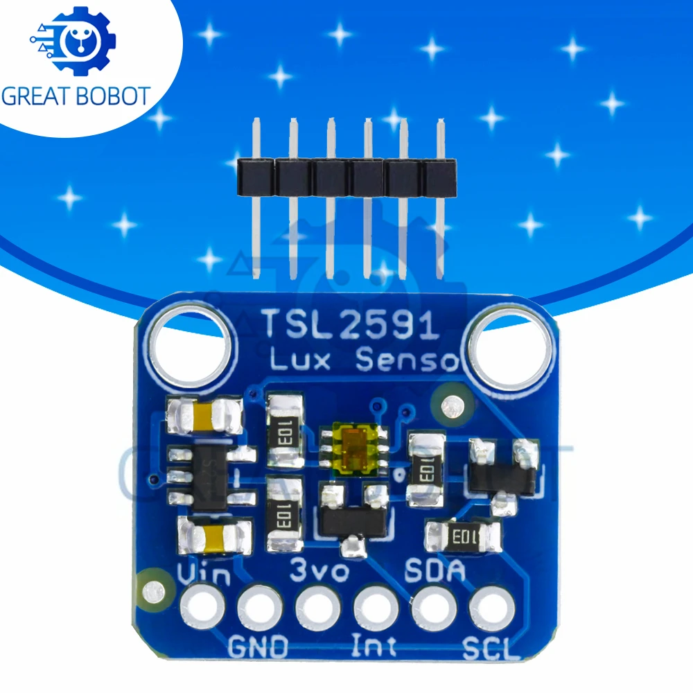 1~3PCS TSL2591 IIC I2C Light Sensor Breakout Module High Dynamic Range Digital Board TSL25911FN 3.3V 5V Diy Electronic