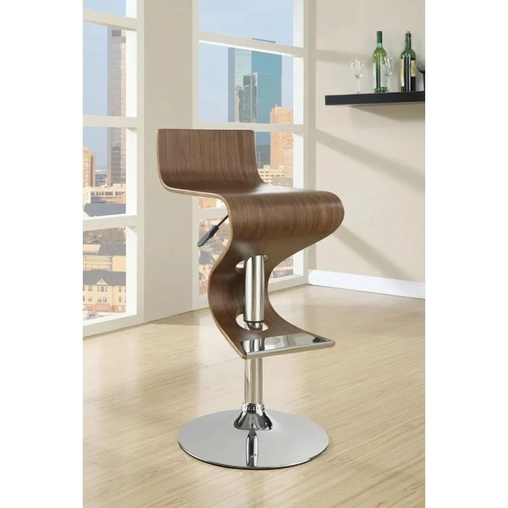 

Bar chair Furniture Adjustable Bar Stool Walnut