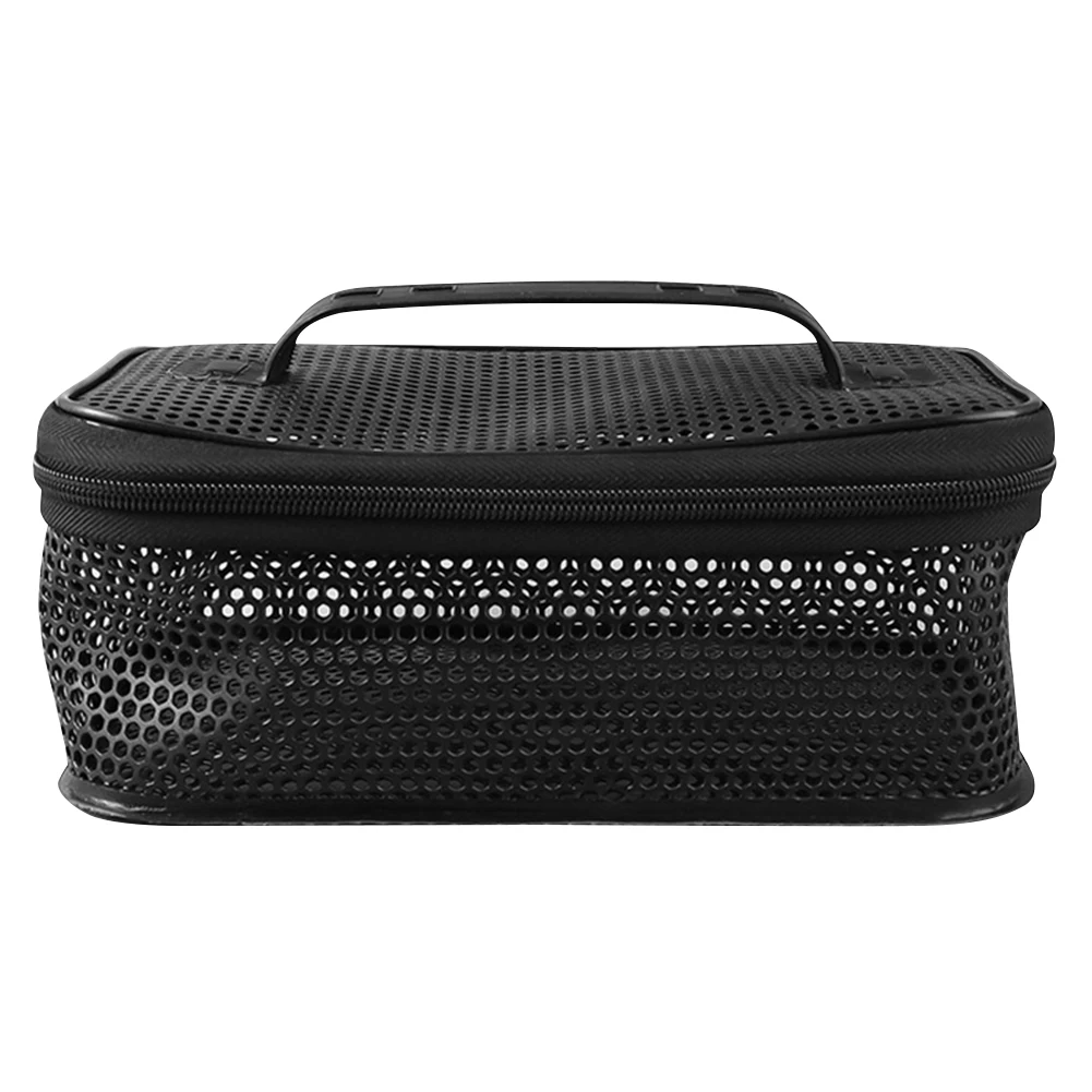 Portable Fishing Tackle Bags Mesh Hollowed Out Fishing Handbag Breathable Wear-resistant Large Capacity Fishing Gear Accessories