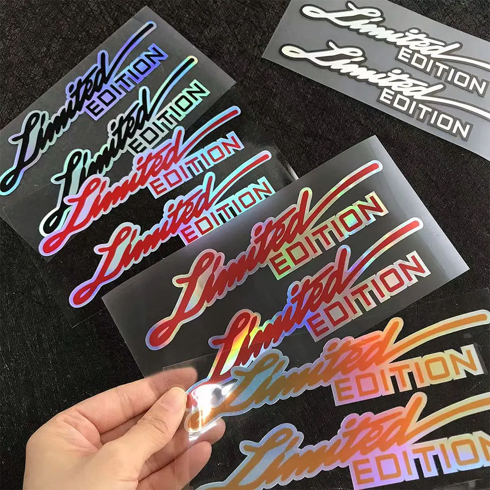 LIMITED EDITION Car Motocycle Reflective Laser Rainbow Sticker Decals for Suzuki Yamaha BMW Honda Lada Toyota Chevrolet Hyundai