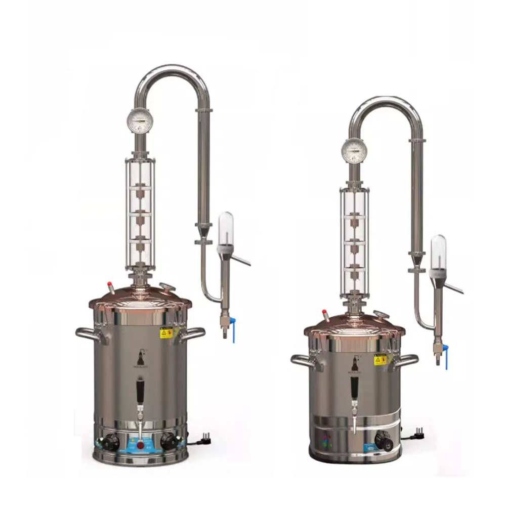 Copper Distillation Column Spirit Alembic Distiller Alcohol Distilling Equipment Vodka Still Wine Making Machine