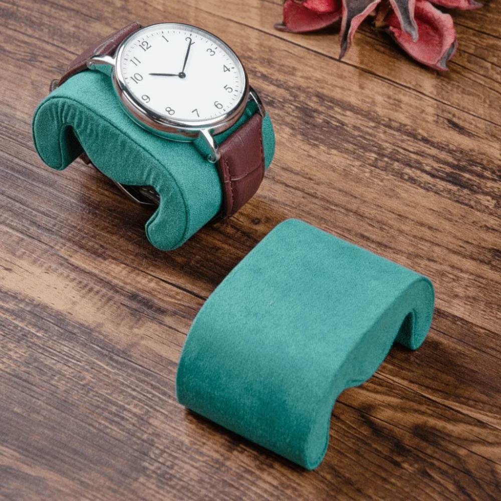 Soft Suede Watches Storage Pillow Multi Functional Velvet Material Wristwatch Cushion Durable Display Function