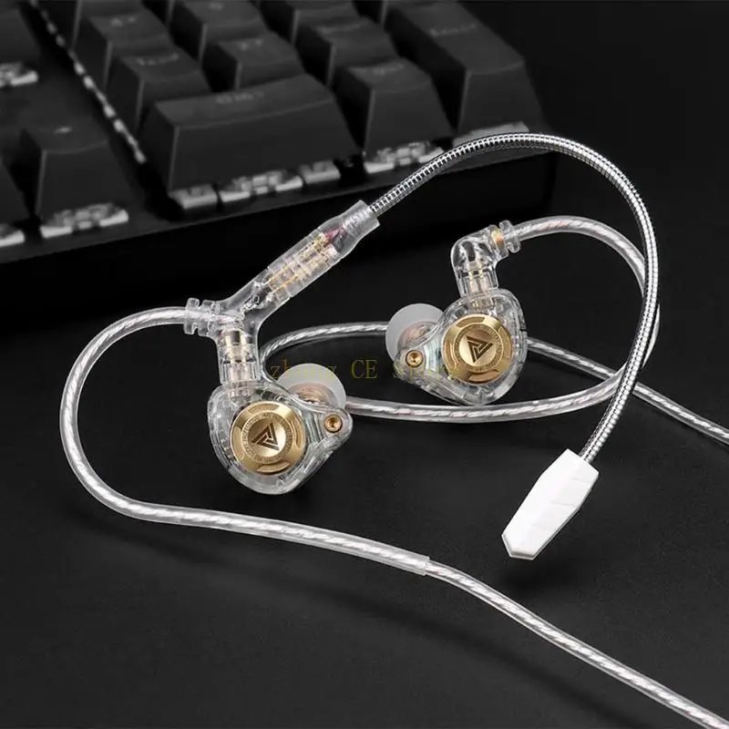 Auricolari M5TD Cavo aggiornato Silver placcato 2,5/3,5/4,4 mm/USB C/Gaming con cavo