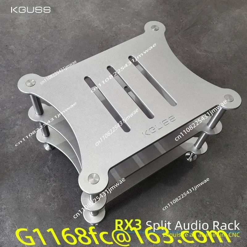 Professional HIFI AV Equipment Rack, Heavy Duty Aluminum Amplifier CD Player Stand, Split Design Audio Shelf part
