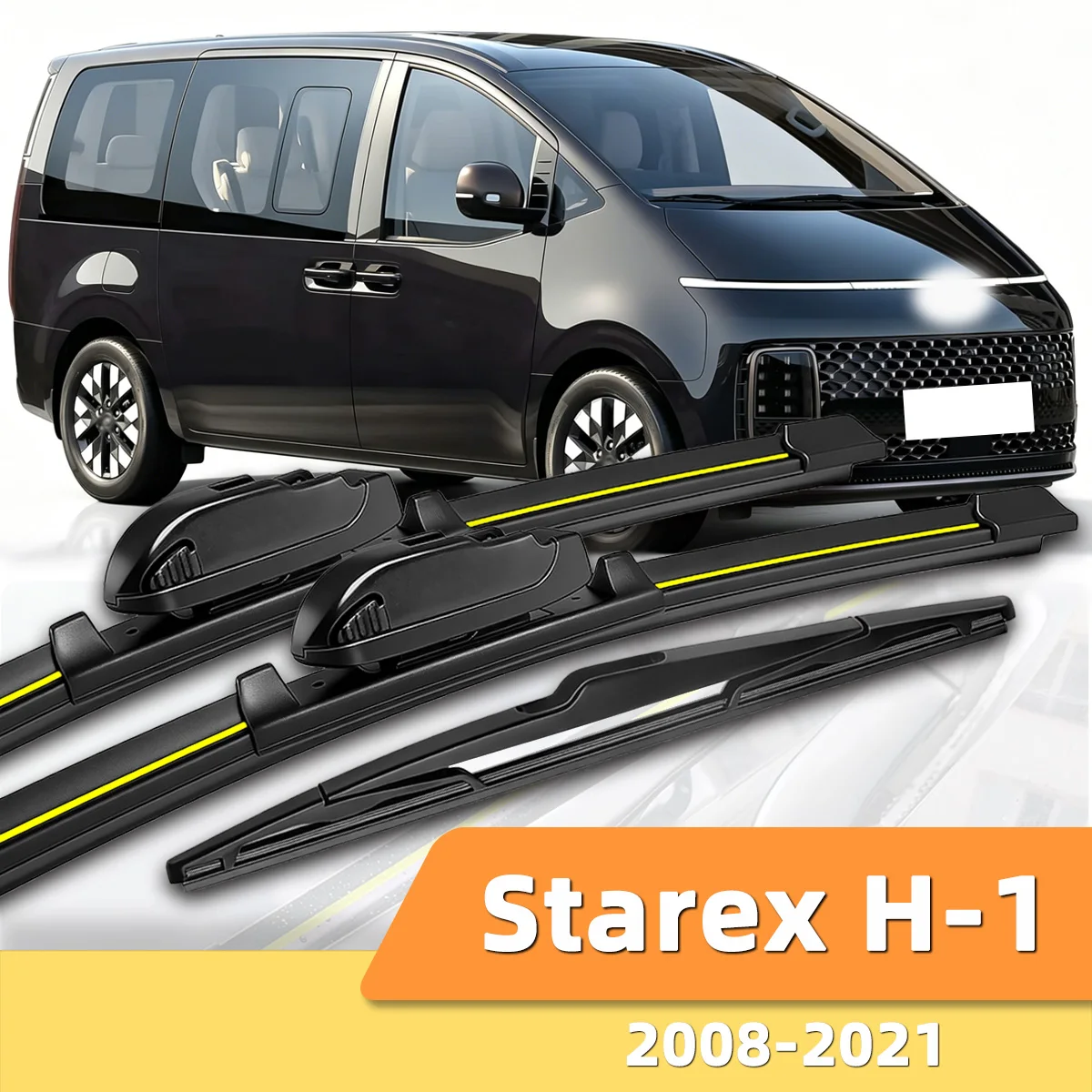 Geeignet für Hyundai Staria US4 2021-2026 Front- und Heckscheibenwischer, langlebiges Zubehör für Autoscheiben 2022 2024 2025.