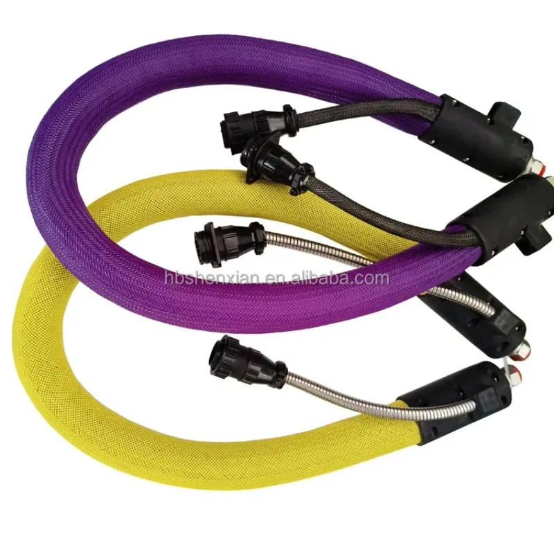 Tuyau chauffant en PTFE à longueur personnalisée, résistant à la chaleur, pour colle thermofusible, 220V, service de découpe pour machine à coller à chaud
