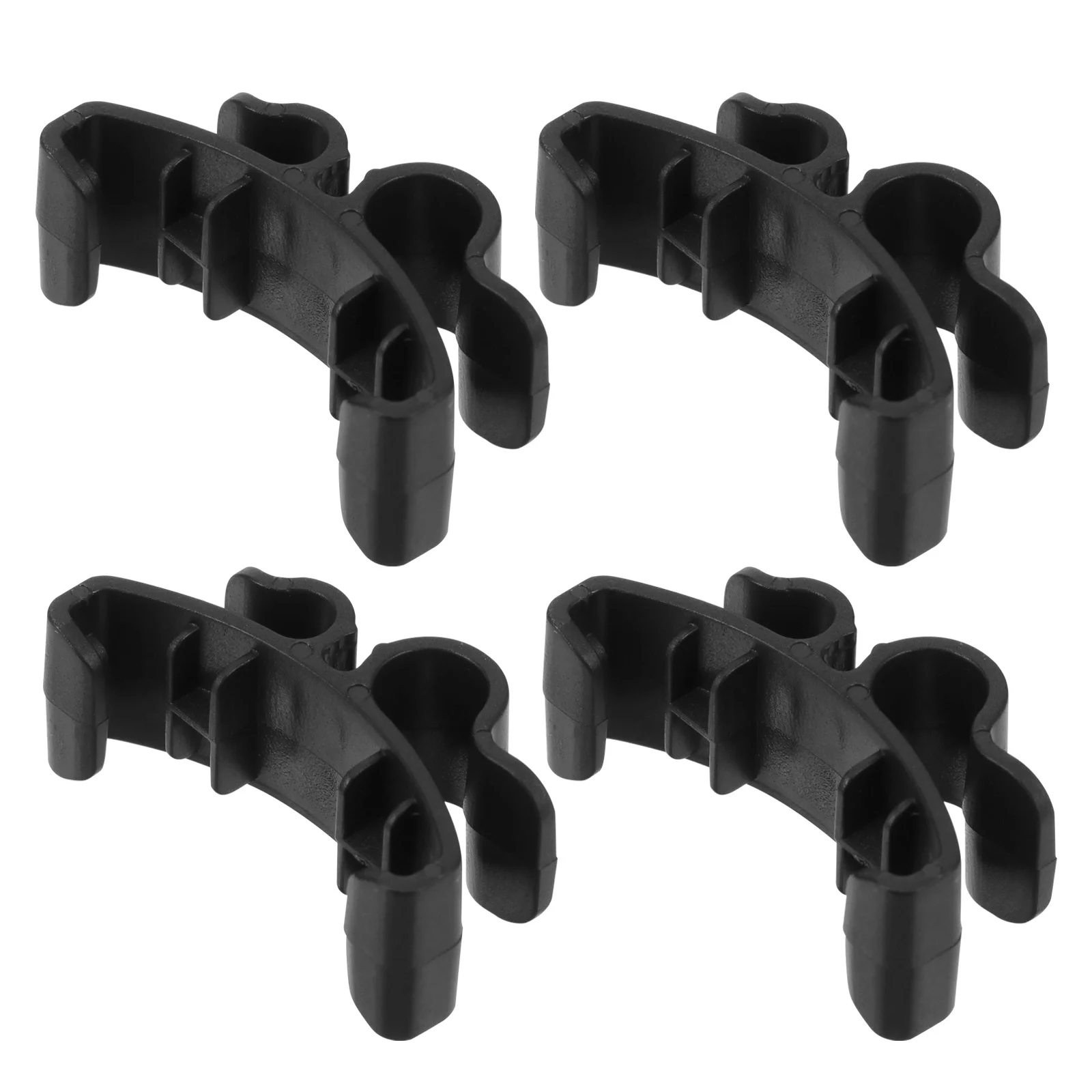 Cable Clips Wire Glasses Fixing Buckle Straightening Design Organizer 4pcs Black Cord Clamp Abs