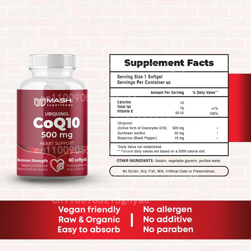 

Liposomal Panthenol Coenzyme Q10 Soft Capsules Have The Highest Absorption Rate of Vitamin E,Omega 3 6 9 Tocopherol, Antioxidant