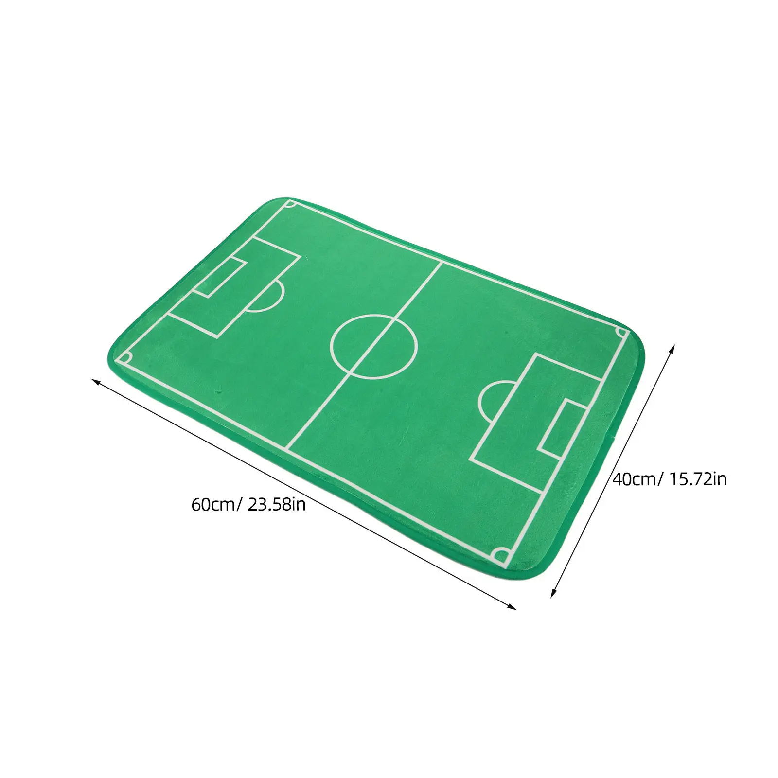 Tabletop Football Game Mat 40x60cm Interactive Finger Flick Soccer Pad Realistic Football Field Indoor Play Soccer Tabletop Mat