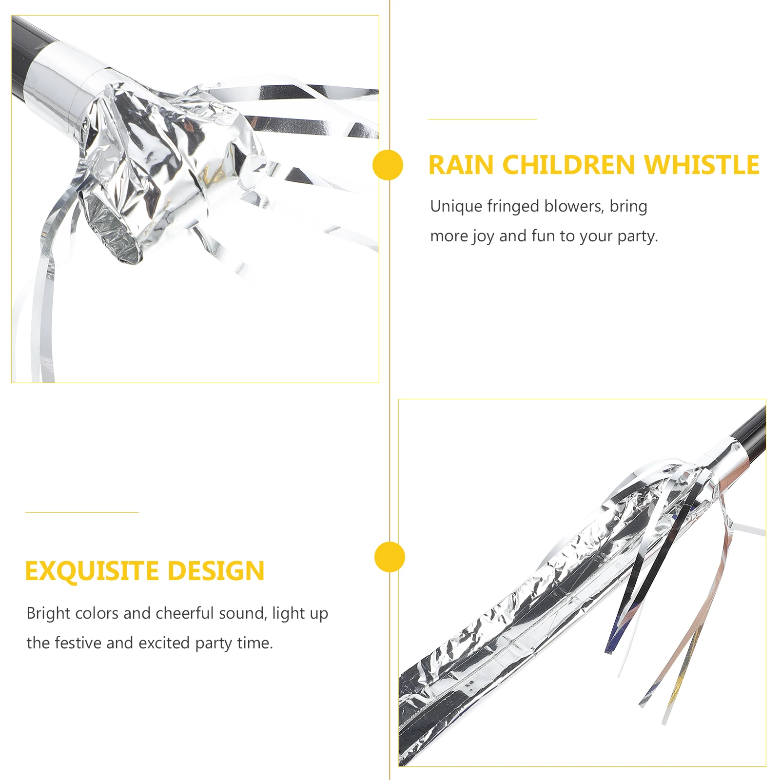 

40pcs Fringed Blowouts Party Whistles Tassel Noise Makers Birthday Festival Party Supplies Decorations Blowouts Plastic