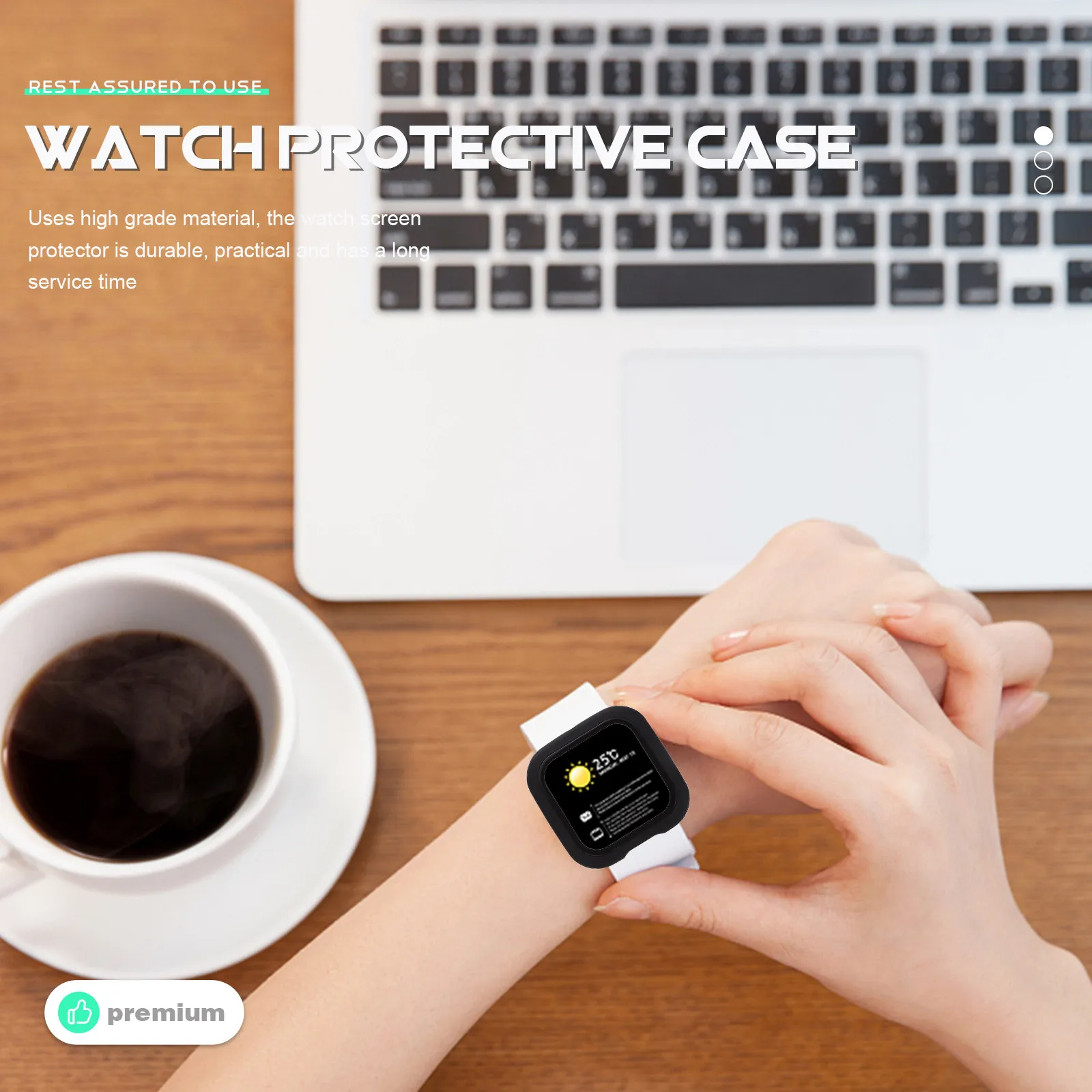 

2 шт. защитные чехлы для экрана часов, устойчивые к царапинам, из твердого поликарбоната, защитные аксессуары для смарт-часов, сменные для наручных часов