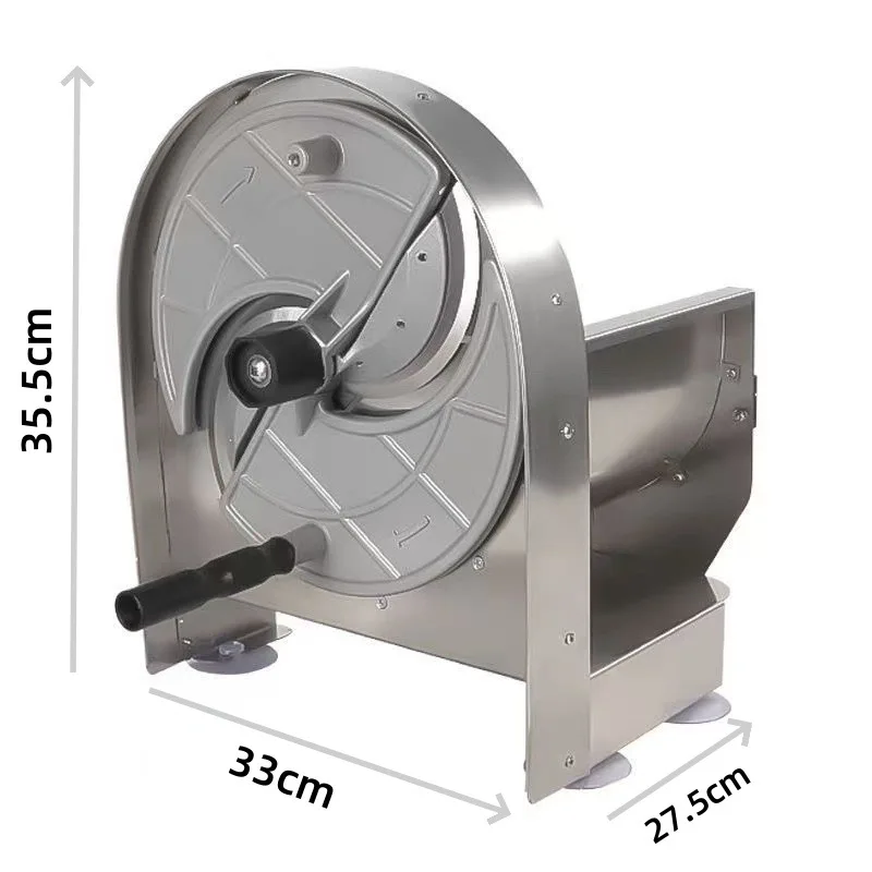 YJQ Stainless Steel Manual Multifunctional Fruit and Vegetable Slicer Large Fruit Potato Slices Kitchen Cutter Tool
