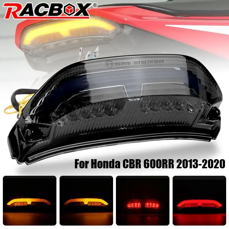 Rear Motorcycle LED Tail Light For Honda CBR 600RR 2013-2020 Replace Brake Stop Lamp 12V Turn Signal Warning Reversing Lamp