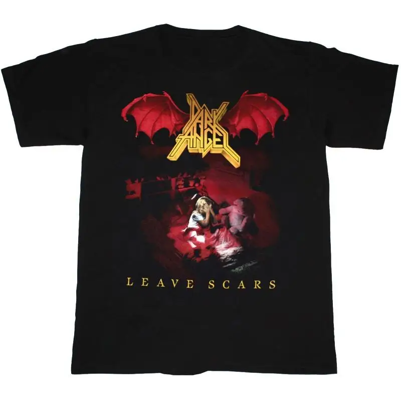 Vtg Dark Angel Leave Scars Heavy Cotton Black All Size T Shirt TR352