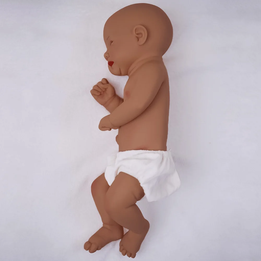 19.7インチ、2.8kg、開口部広い医療グレードの柔らかいシリコン製ベビードール、プロレベルのディテール復元