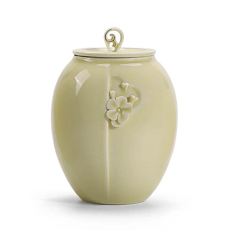 Sales of High-end Graceful Ceramic Ashes Urn for Chershed Memories Suitable for Pets and Humans