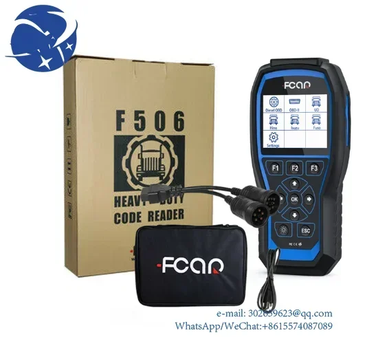 yyhc Fcar F506 Pro Truck Scanner Heavy  and Car 2 In 1 OBD2  For Bus Excavator Professional  Diagnosis Tool