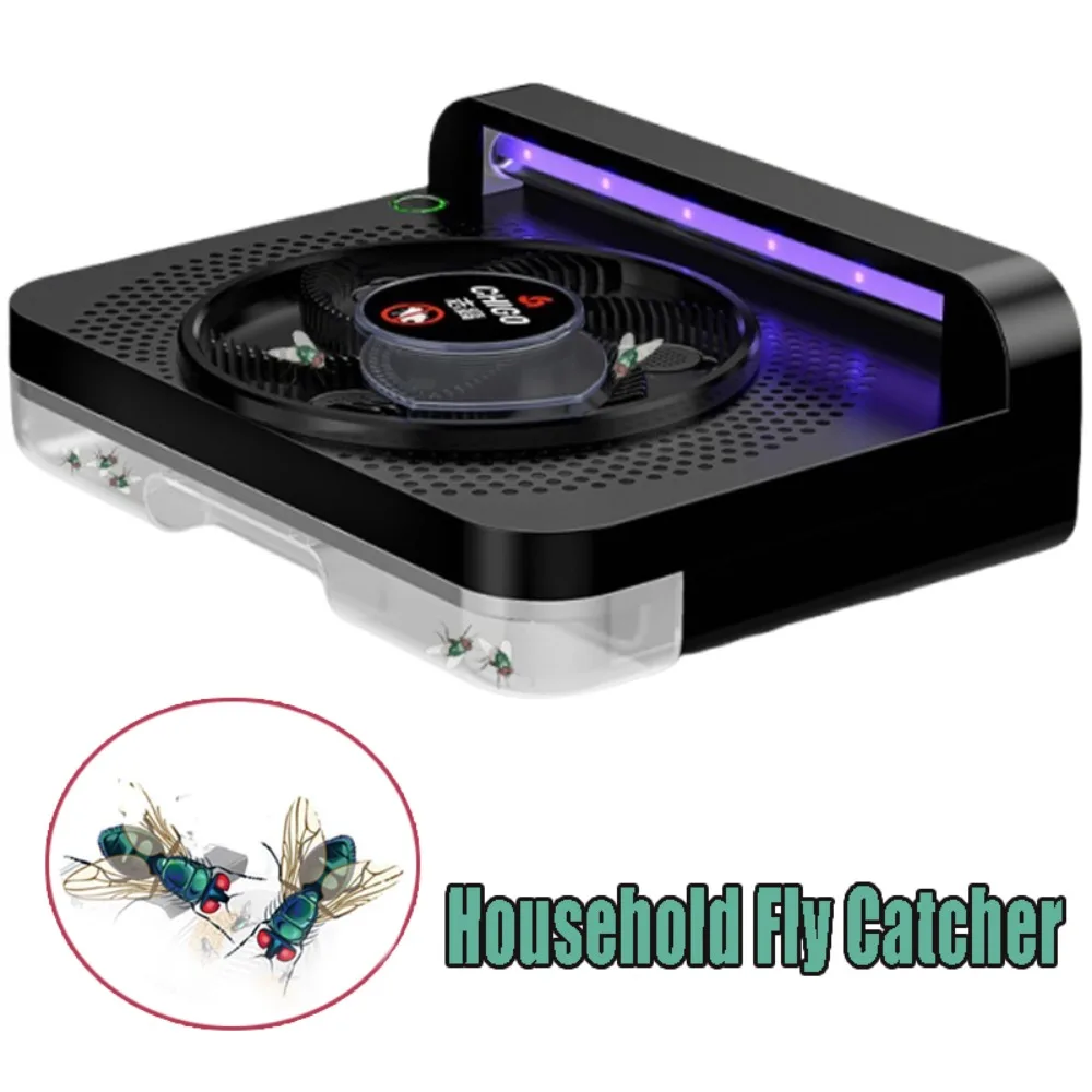 Fly Catcher Automatic Killer Machine Blue Light Trap For Home Commercial Use Fruit Fly Repellent Insect Zapper Device Kitchen