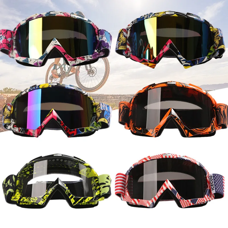 

2025 New Motorcycle Goggles, Windproof Dustproof Anti-Fog, for Off-Road Riding Skiing, Tactical Safety Glasses Men Women