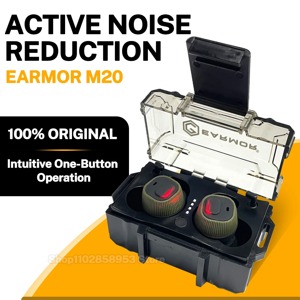 EARMOR M20 Tactical Electronic Earplugs Headset Hunting Anti Noise Ear Plug Electronic Damper Sports for Shooting