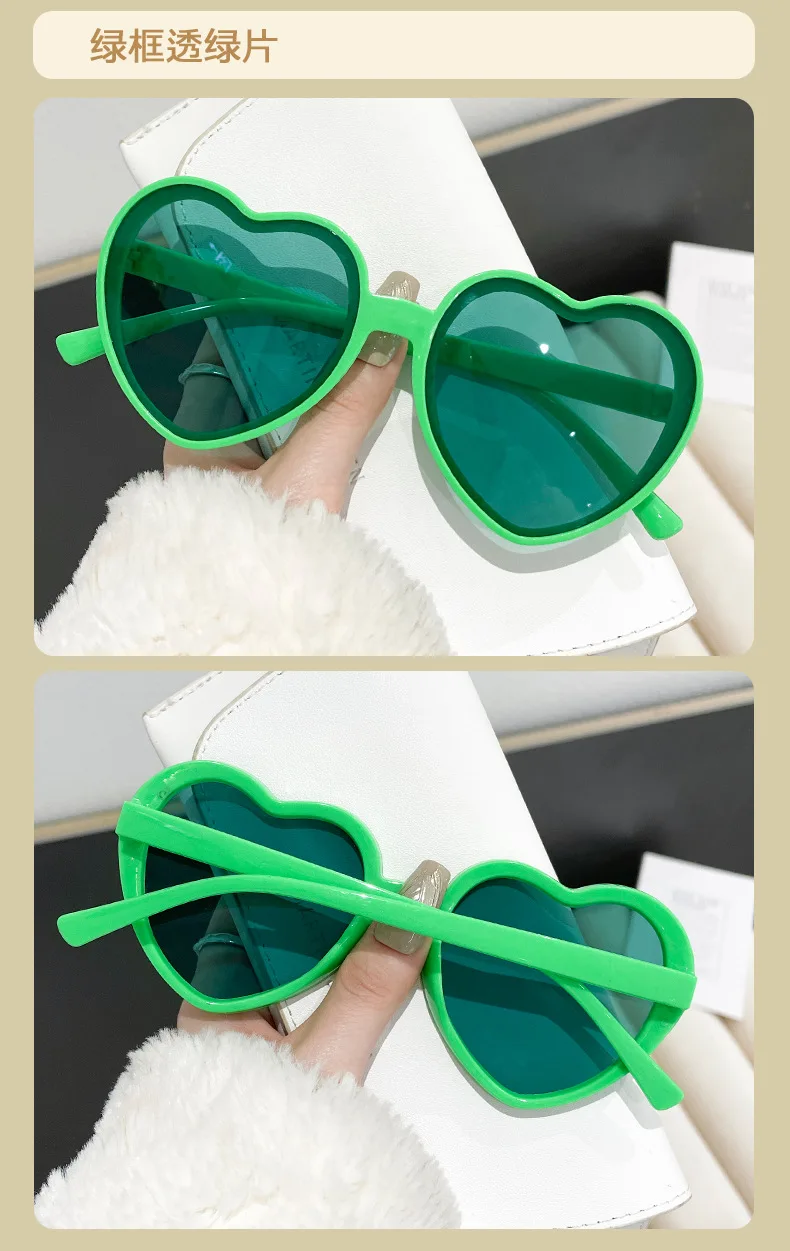 Neu eingetroffen: Vintage Herz-Sonnenbrille für Damen und Herren – Runde Sonnenbrille für Sie und Ihn – Detail 8