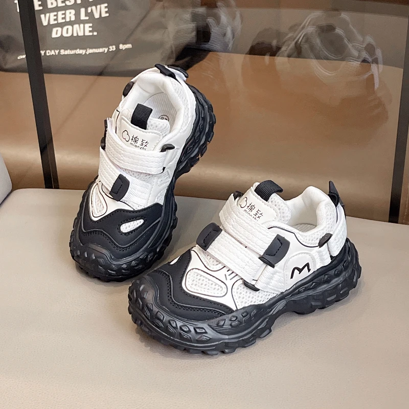 

Детские сандалии для детей 3-18 лет, новые летние бежевые дышащие пляжные туфли для мальчиков и девочек, черные нескользящие детские кроссовки с мягкой подошвой