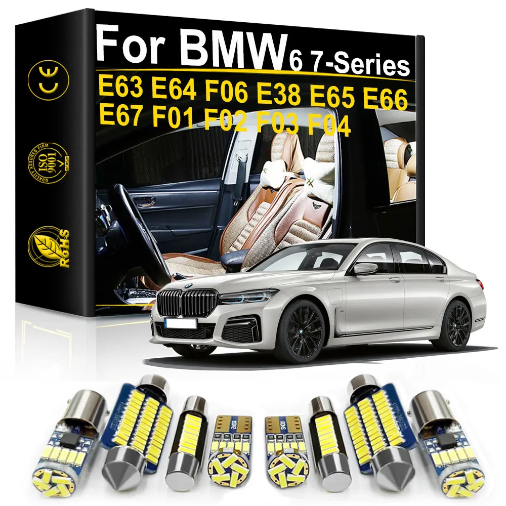 

Car Interior Light LED For BMW 6 7 Series E63 E64 F06 E38 E65 E66 E67 F01 F02 F03 F04 Accessories Canbus Lamp Kit Auto Part