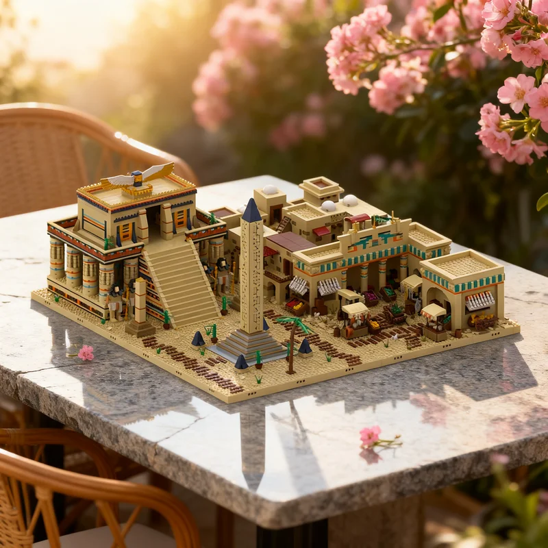 

9916pcs MOC Ancient Egypt Diorama Modular Streetscape Model Building Blocks Construction Christmas Gifts Toy Creative DIY Idea