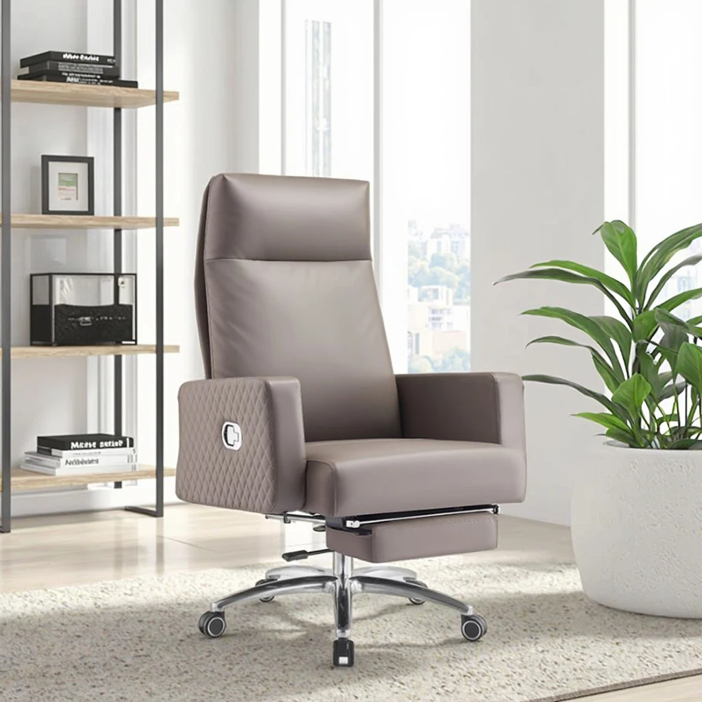 YZ108 Executive Luxury Modern Office Furniture Chair Manager Chairs for Office PU Aluminum Swivel Chair Home Office