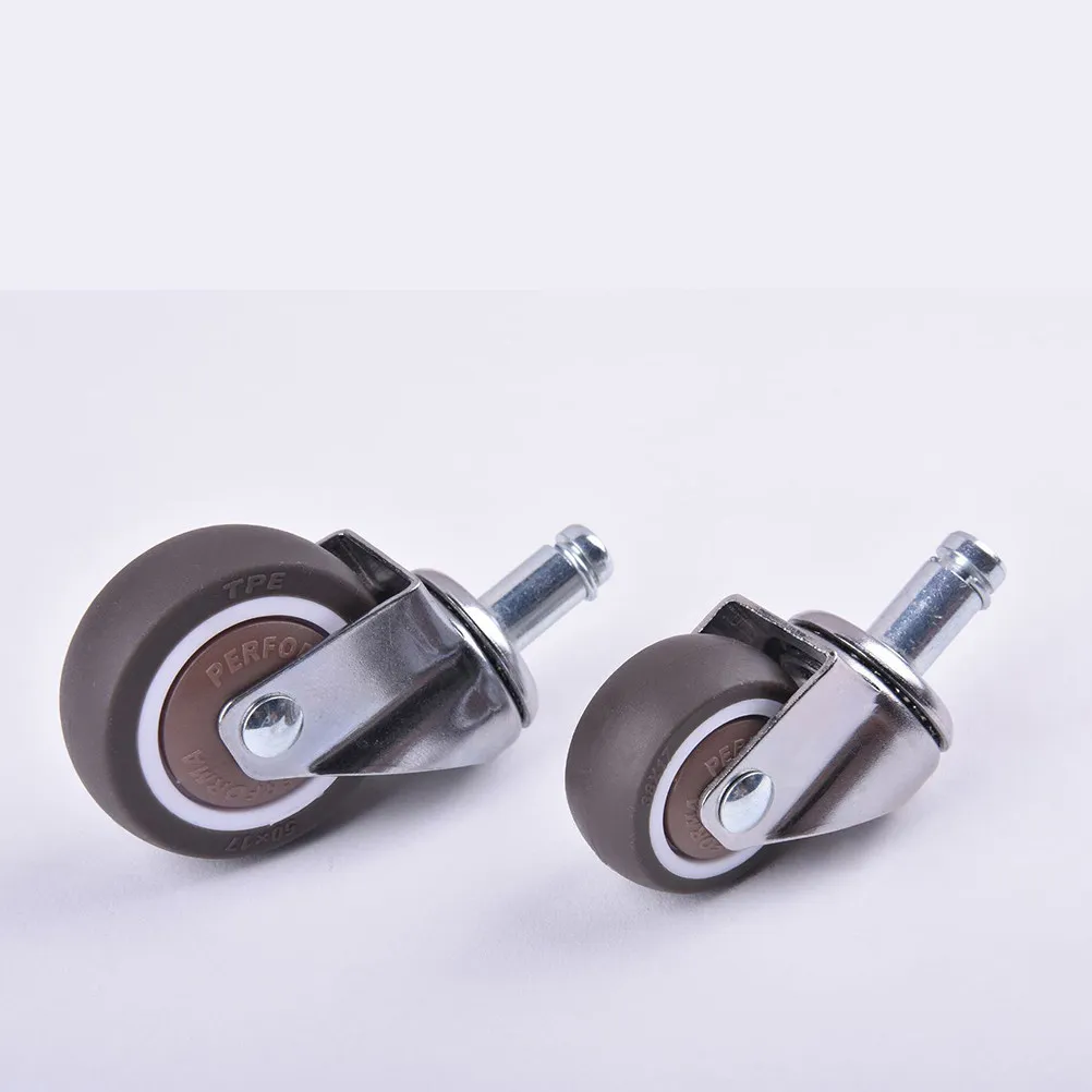 Office Chair Caster Wheels 4 Pack 38mm TPE Swivel Rollers Non Marking for Computer Chair Sofa Furniture