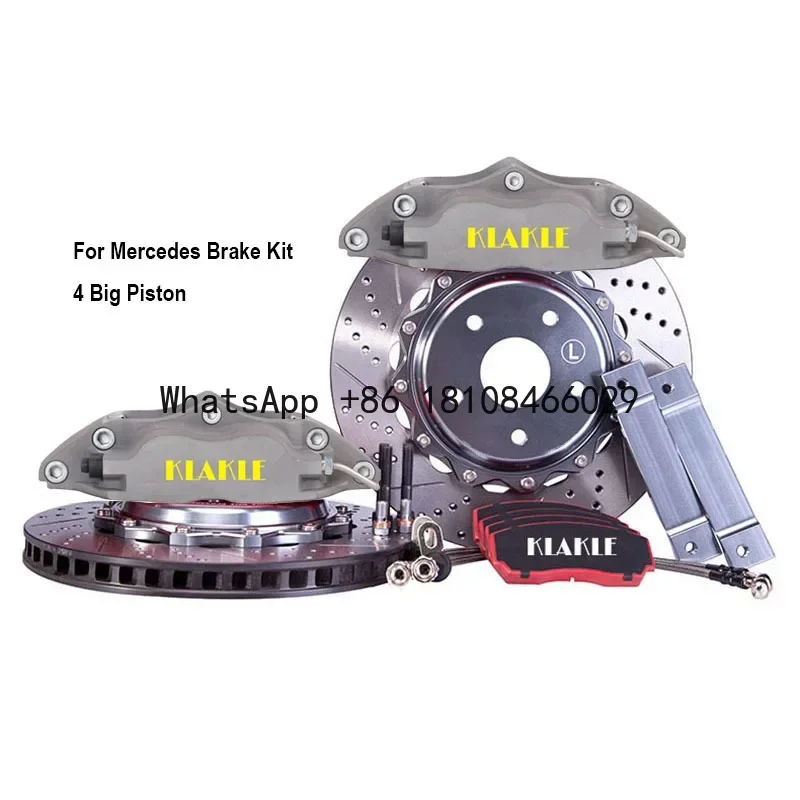 KLAKLE Upgrade Brake System 6 Piston Brake Caliper 380*32MM Rotor Disc Kit For Mercedes Brake Kit W117