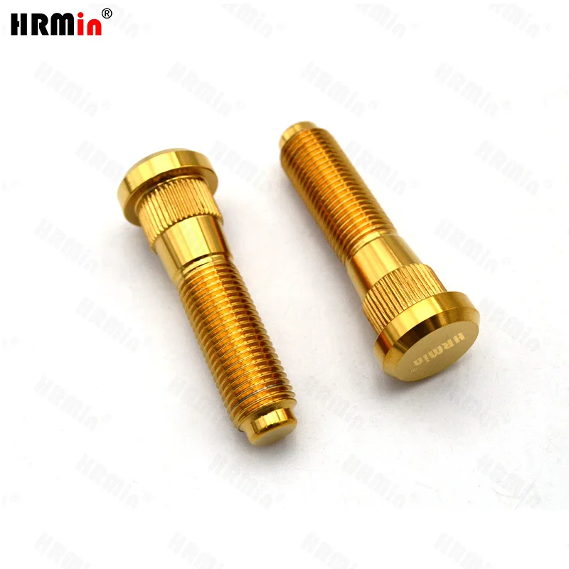 HRMin High quality Gr.5 titanium wheel stud M12*1.25*55/60/65 mm for Nissan,Subaru,Greatwall,Suzuki etc.