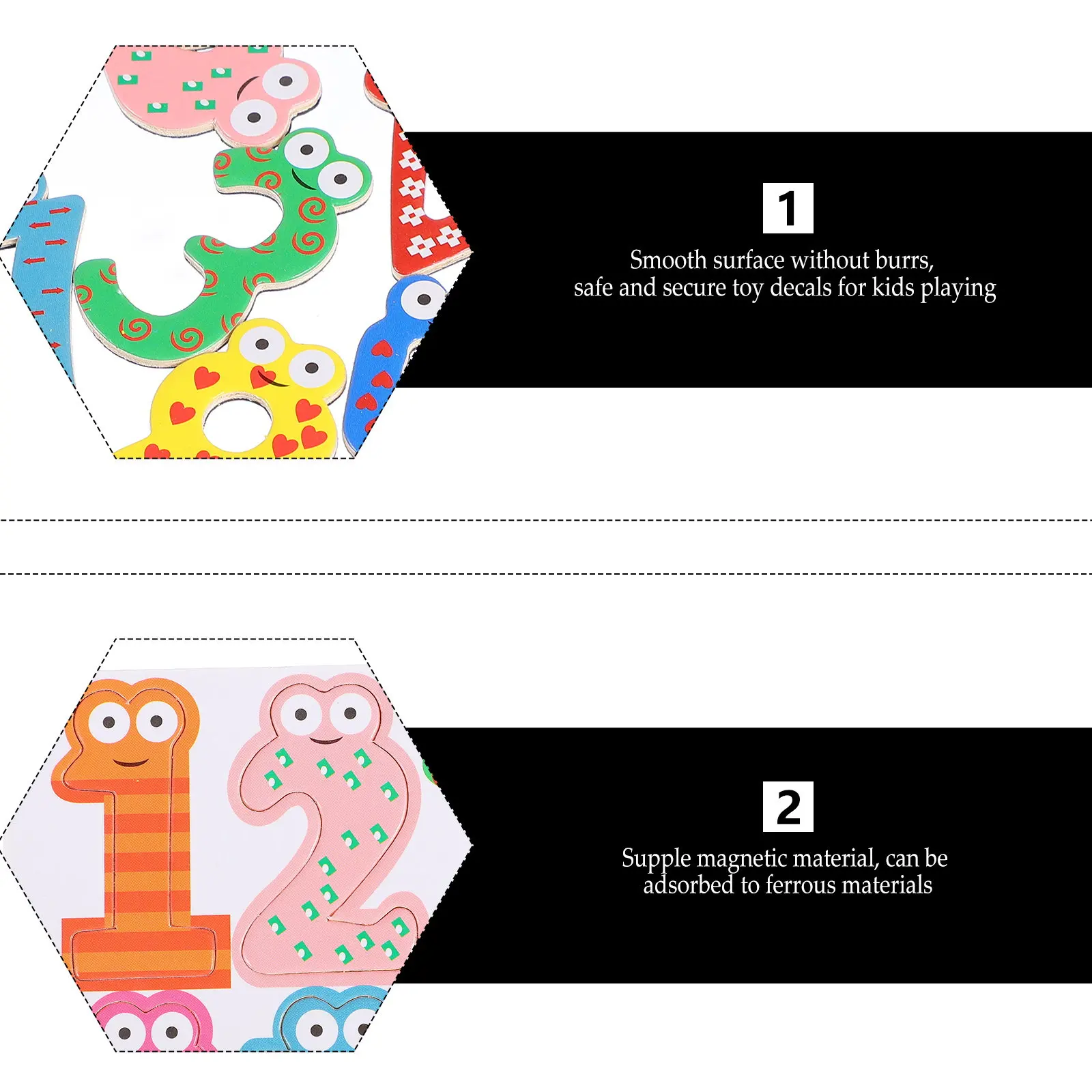 

2Sets Magnetic Number Stickers for Early Math Education Fun Learning Decals on Fridge Iron Surfaces School Teaching Aids