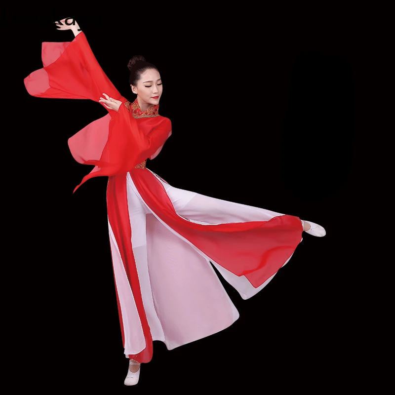 Roupa de dança feminina, clássica e étnica, estilo chinês, roupa nova, roupa Han Fu