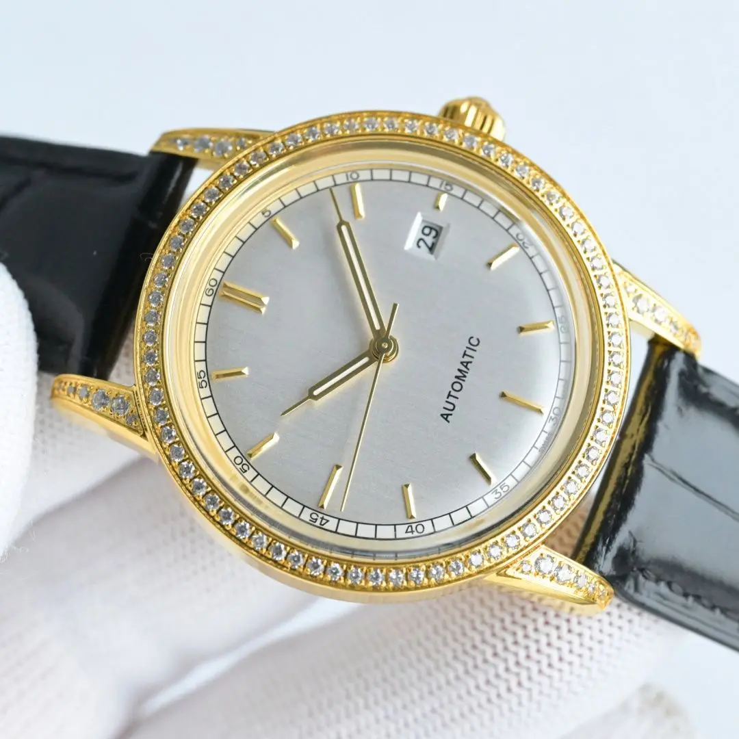 Gentle Designer Style Men Watch Women Watch Small Roman Dial Quartz Wristwatch Genuine Leather Strap Waterproof Elegant Dating Couple Watch Gift Daily Office Casual Wrist Clock