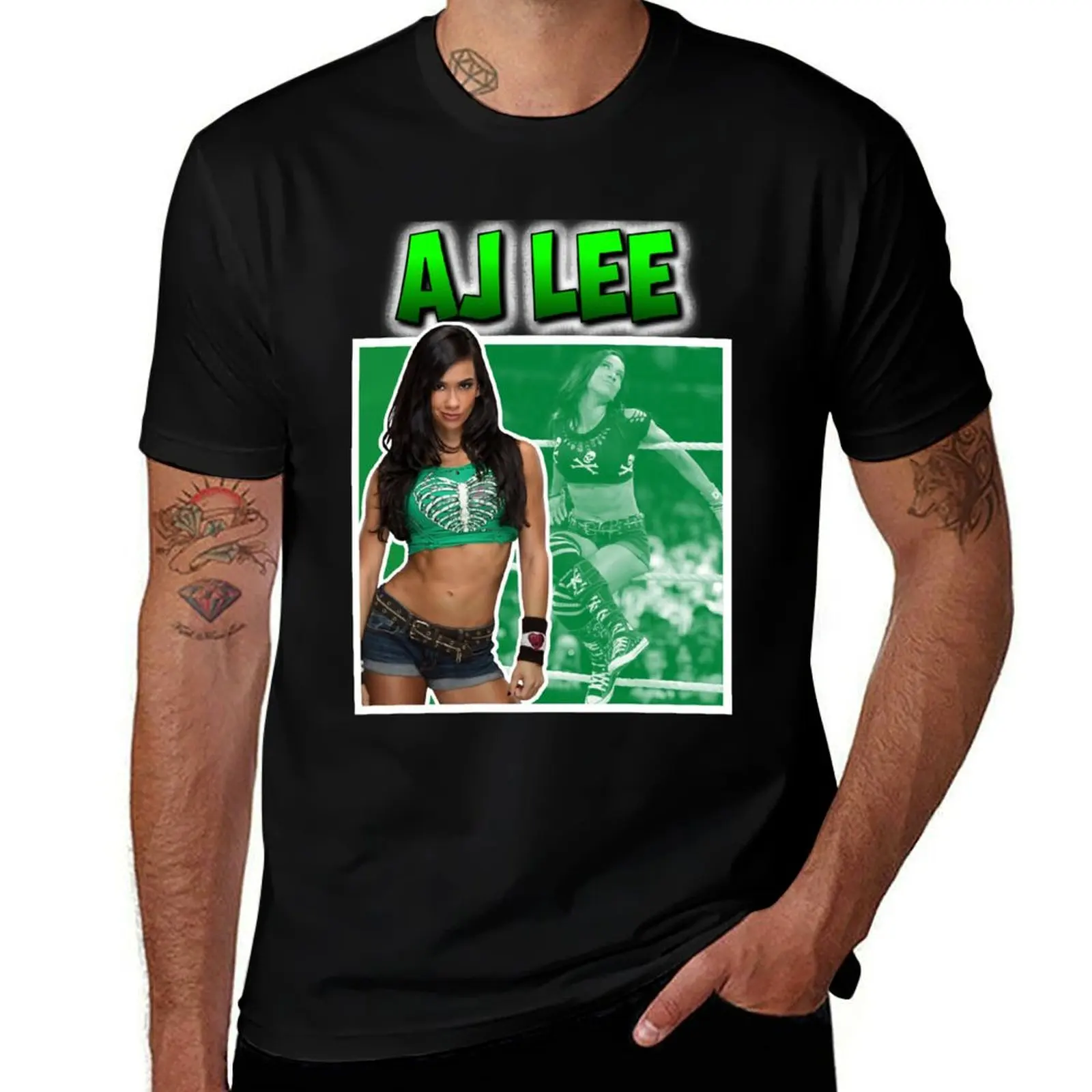 

Day Gift For Aj Lee Gifts For Movie Fan T-Shirt man t shirt cotton high quality t shirt for man 100 percent cotton T-Shirt