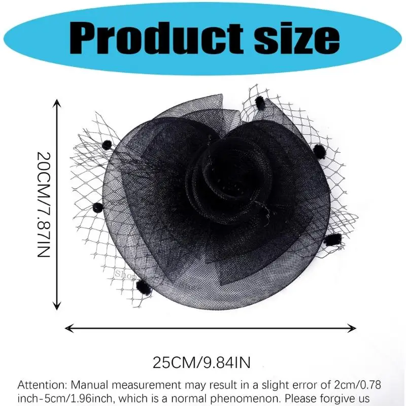 Elegant Lightweight Mesh Hair Clip Headdress For Women Girls Gentle Non Slip Headwear Comfortable Head Accessories