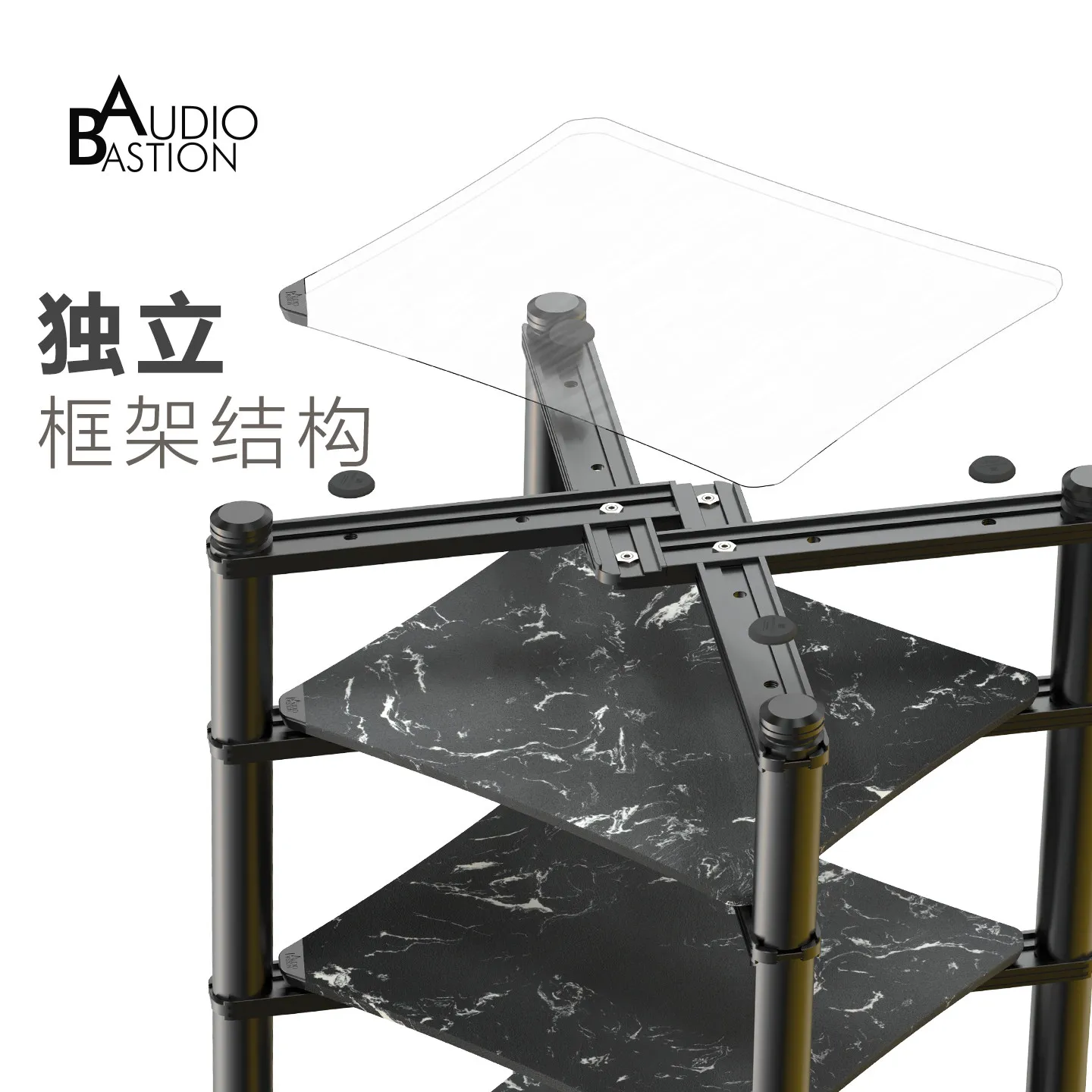 Audio fever rack AudioBastion shock-absorbing feet pad equipment HiFi audio-visual amplifier AR Edinburgh