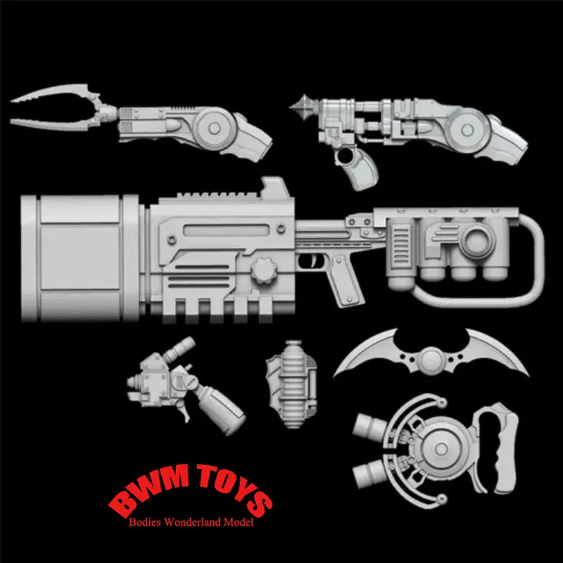 Unpainted DIY 1/12 Scale Soldier Accessories Mini Tactical Gun Dart Equipment For 6inch Kaiyodo Action Figure Doll