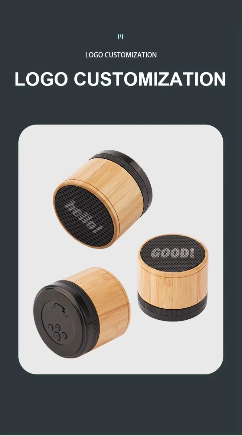 

2Pcs Wooden Plastic Mini Bluetooth Speaker 3W Stereo Wireless Portable
