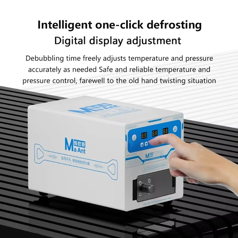 MaAnt T8 Silent Defoamer Built-in Quiet Pump All-in-one Straight/Curved Screen Fit Defoaming Machine Cell Phone LCD Screen Repai