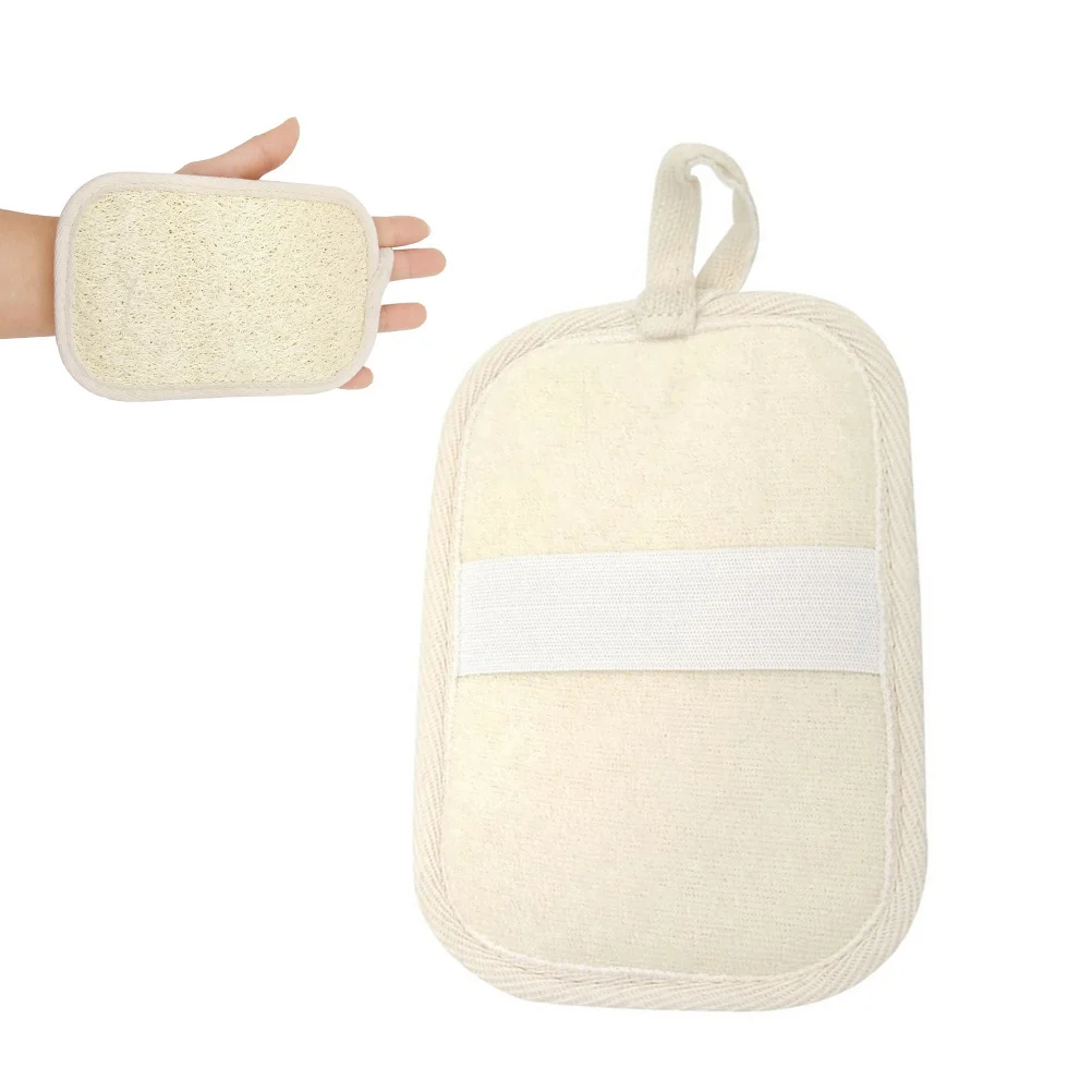 وسادات إسفنجية لتقشير اللوف مع حزام يد مرن من القماش لدعم البشرة الناعمة والجسم #5
