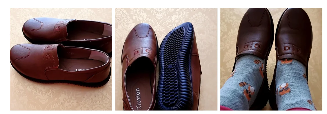 24-Stunden-Versand Ballerinas Damen Casual Walkingschuhe Oma-Damen-Komfort-Mokassins Rutschfeste Damen-Slipper Nicht-Leder – Detail 9