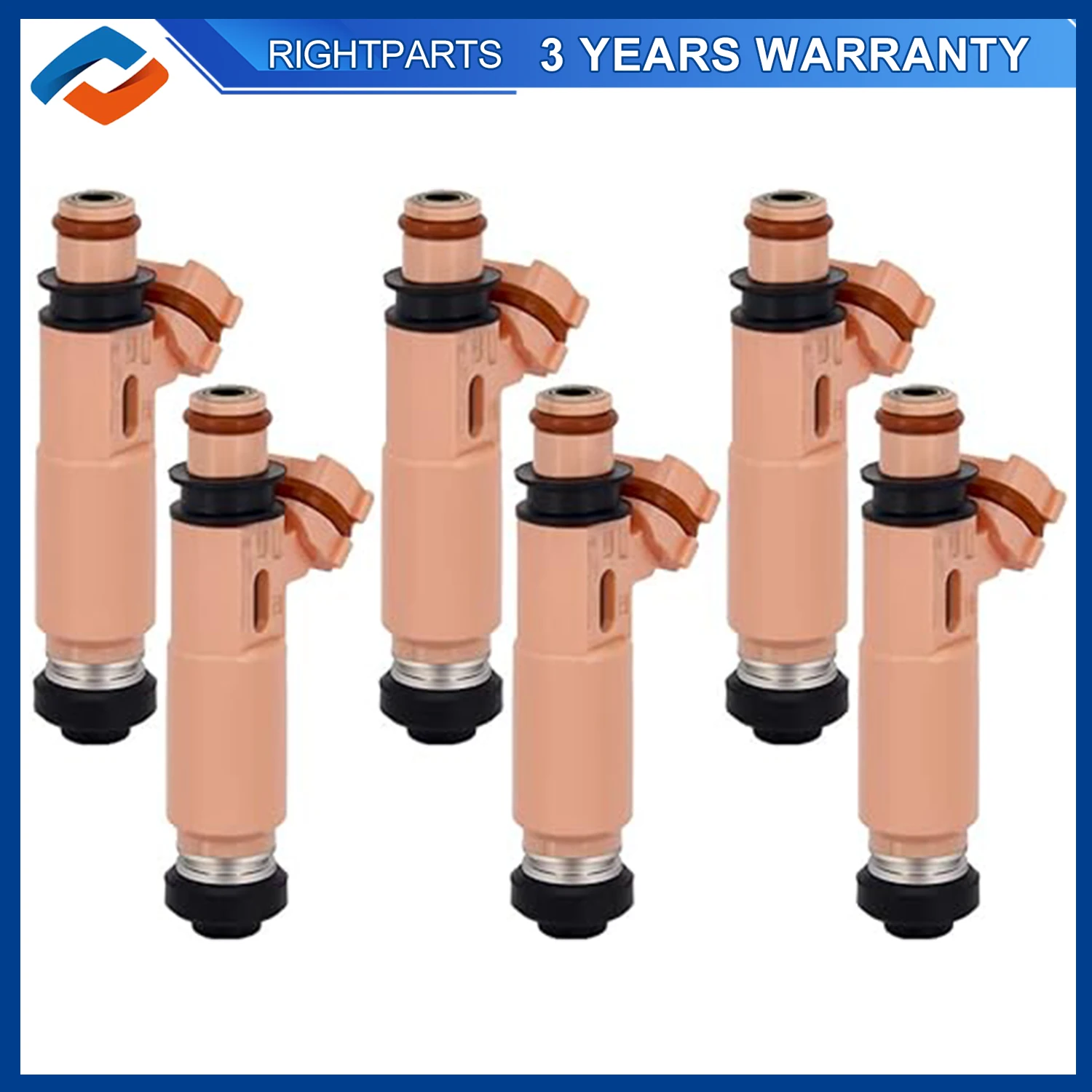 6pcs 23250-0A020 Fuel Injectors For Toyota Camry 3.0L Highlander Sienna Solara 3.3L 2002 2003 2004 2005 2006 2007 23250-20030