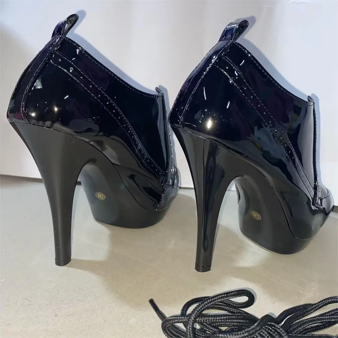 Add size 34-46 hot women 13 cm heels, black thick high heel stage banquet performance high heel single shoes