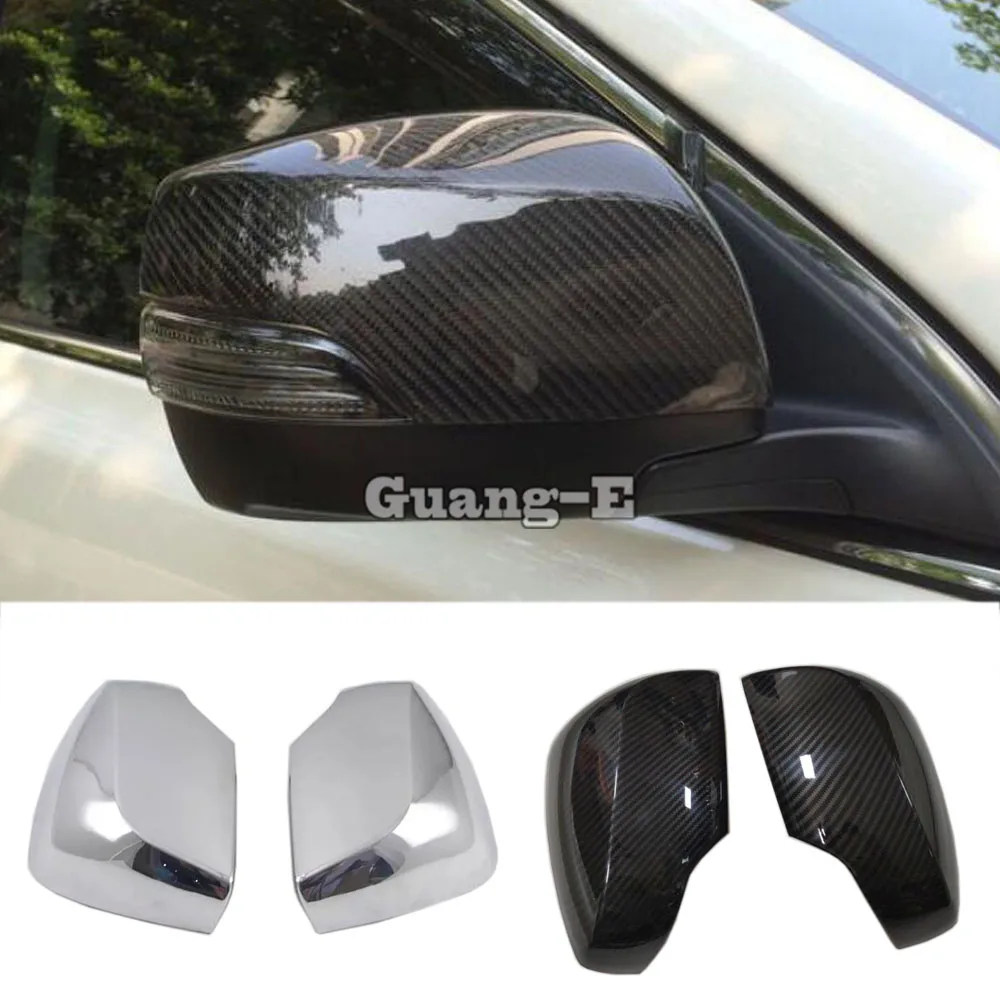 

For Subaru Forester 2013 2014 2015 2016 2017 2018 Styling Car Sticks Rear View Rearview Side Glass Mirror Cover Trim Frame 2pcs